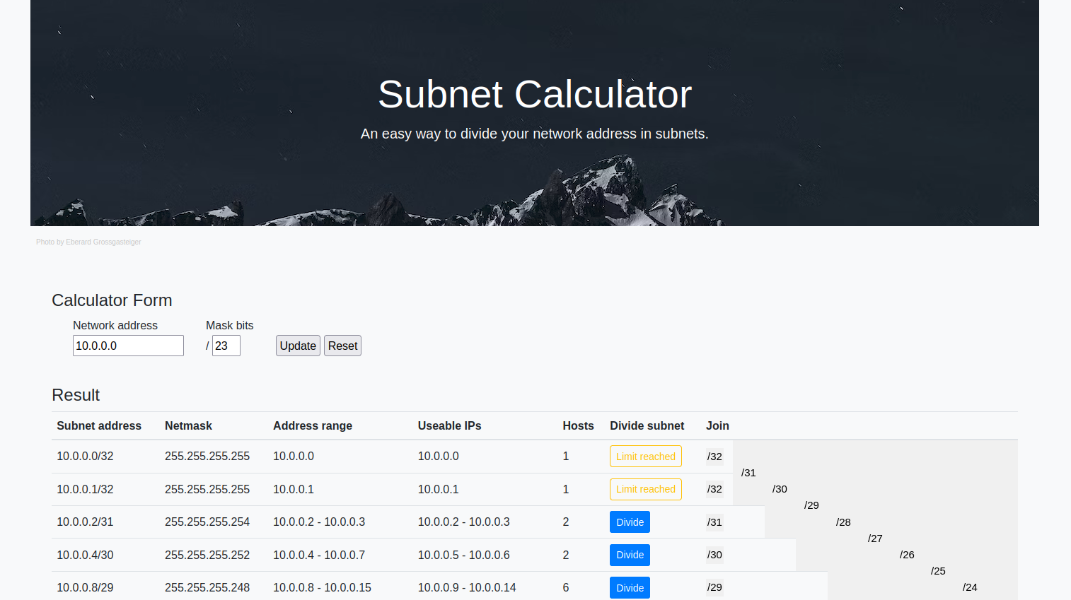 Subnet Calculator